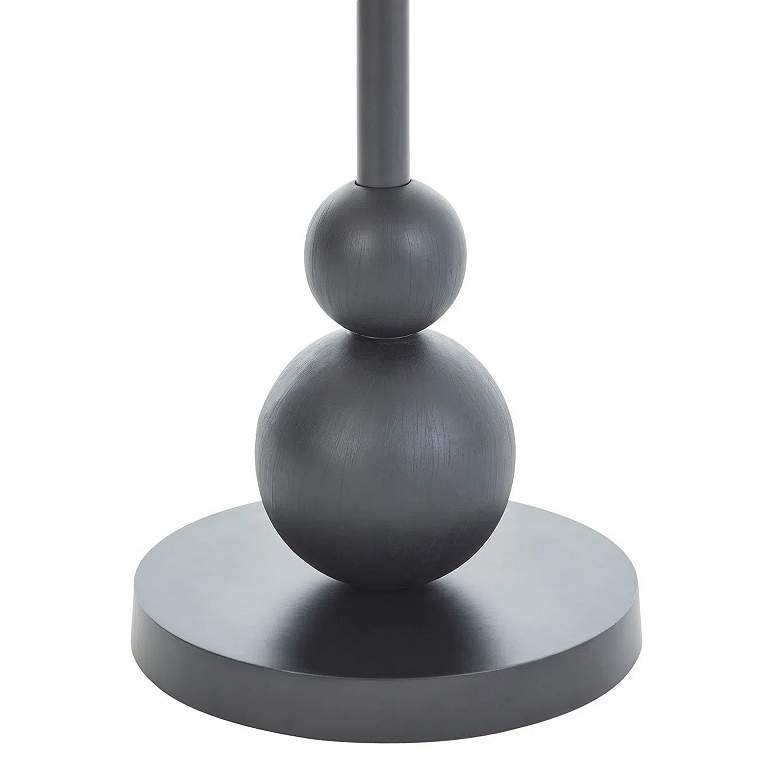 Image 5 Renwil Corrine 20" Wide Matte Black and Natural White Side Table more views