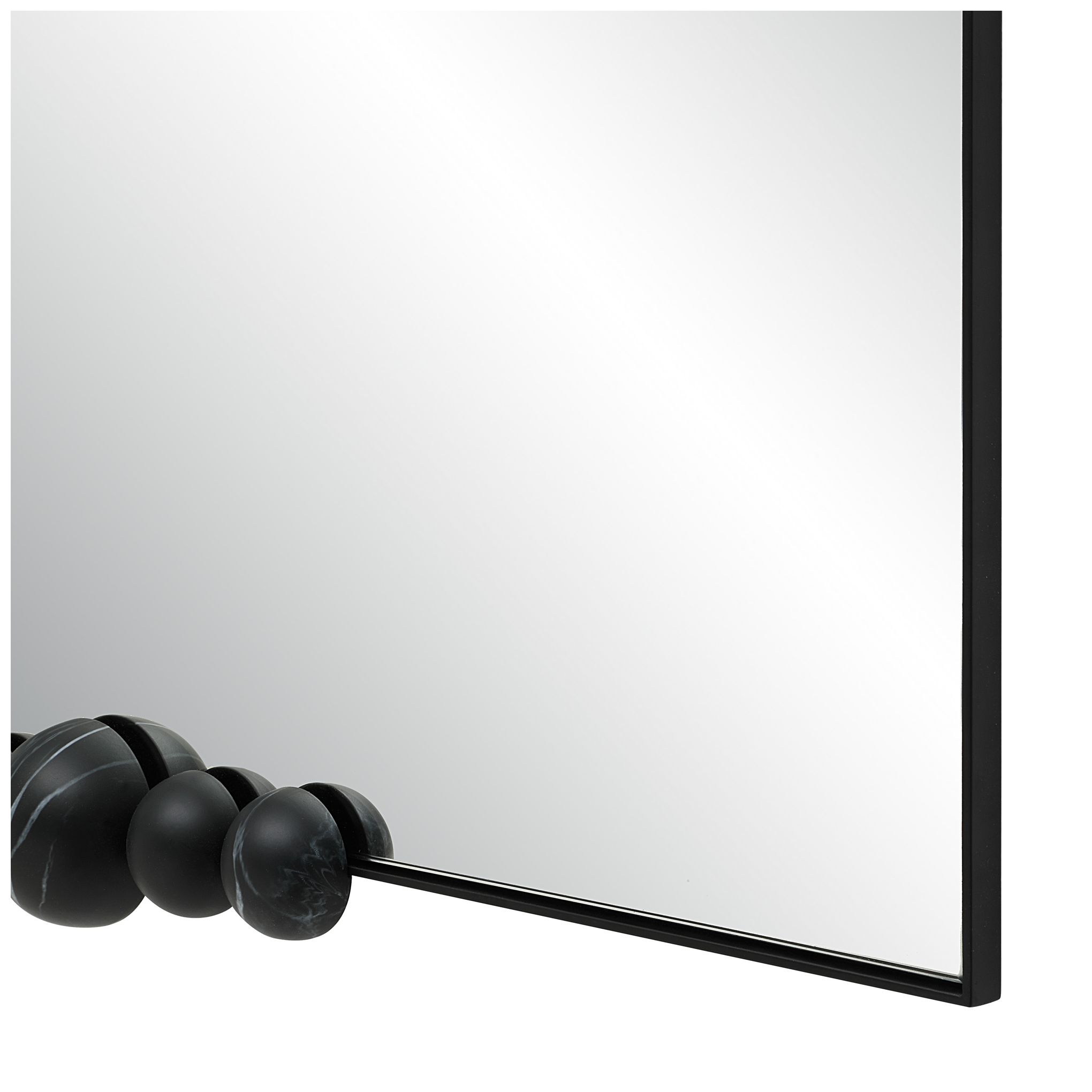 Image 3 Renwil Cosmos 45" H x 30" W Wall Mirror, Matte Black more views
