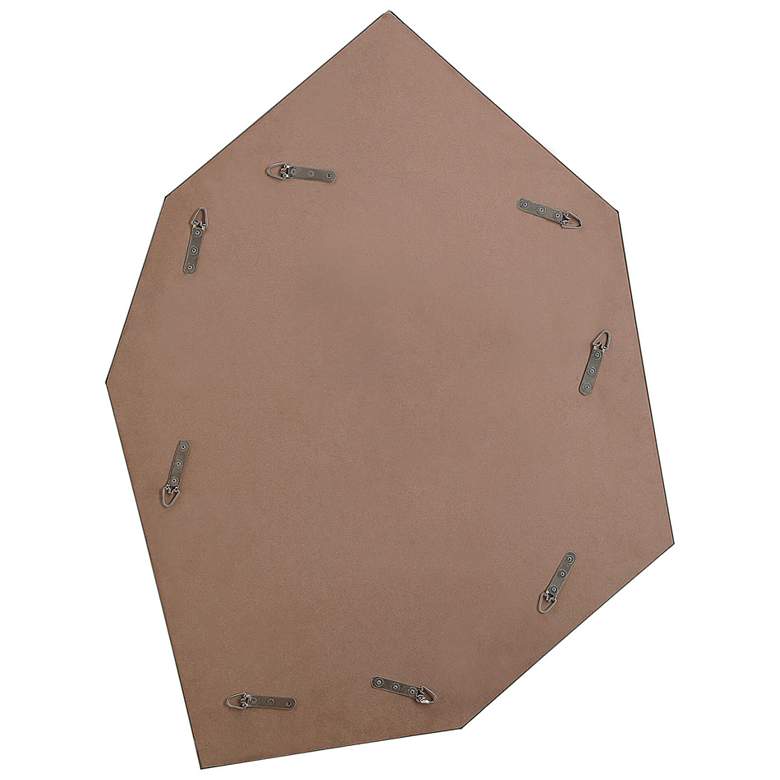 Image 4 Renwil Devika Plated Satin Brass 31" X 41" Geometric Wall Mirror more views