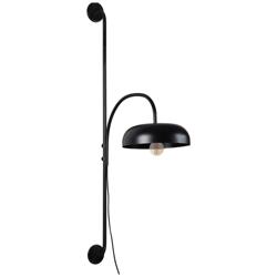 Renwil Draco Iron Black Powder  w  Inline Switch Wall Sconce 28.75x54.5x12&