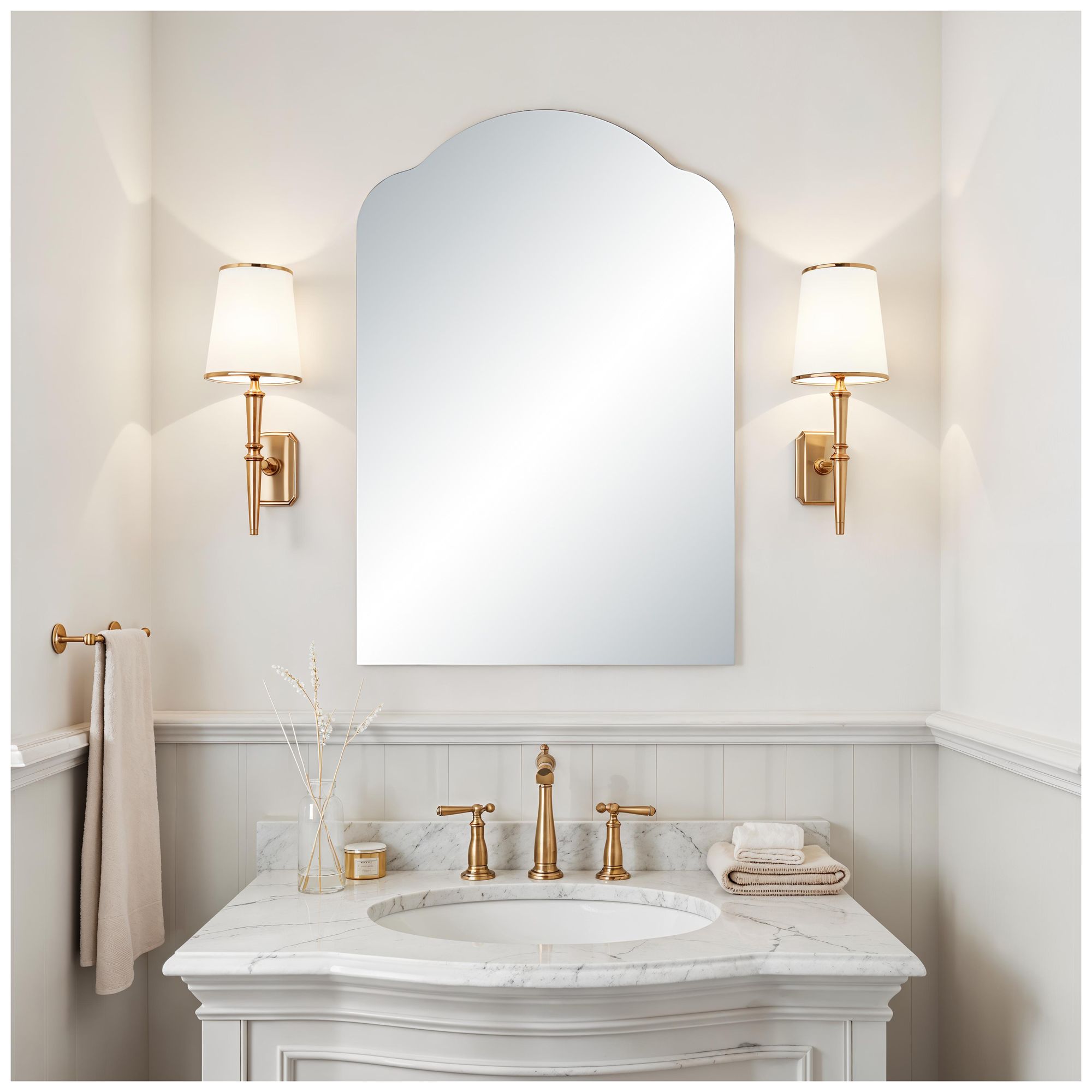 Image 2 Renwil Erica 44" H x 30" W Wall Mirror, Silver more views