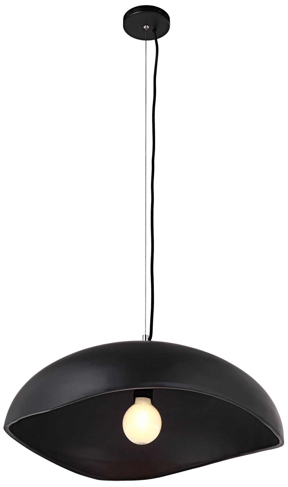 Image 3 Renwil Filomena Concrete Matte Black Ceiling Fixture more views