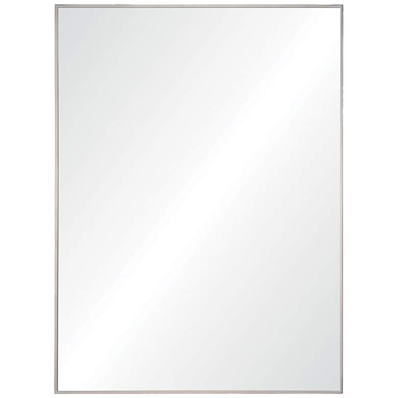 Image 2 Renwil Fiorelle Polished Stainless Steel 30" x 40" Wall Mirror