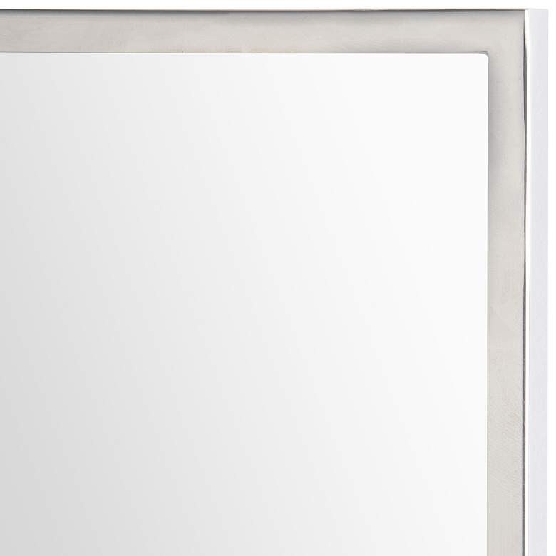 Image 4 Renwil Fiorelle Polished Stainless Steel 30" x 40" Wall Mirror more views
