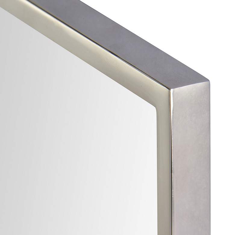 Image 5 Renwil Fiorelle Polished Stainless Steel 30" x 40" Wall Mirror more views