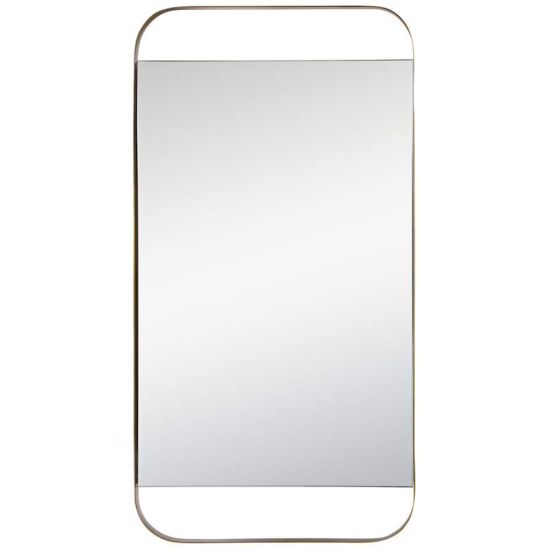 Image 2 Renwil Florin Antique Brass 20" x 38" Rectangular Wall Mirror