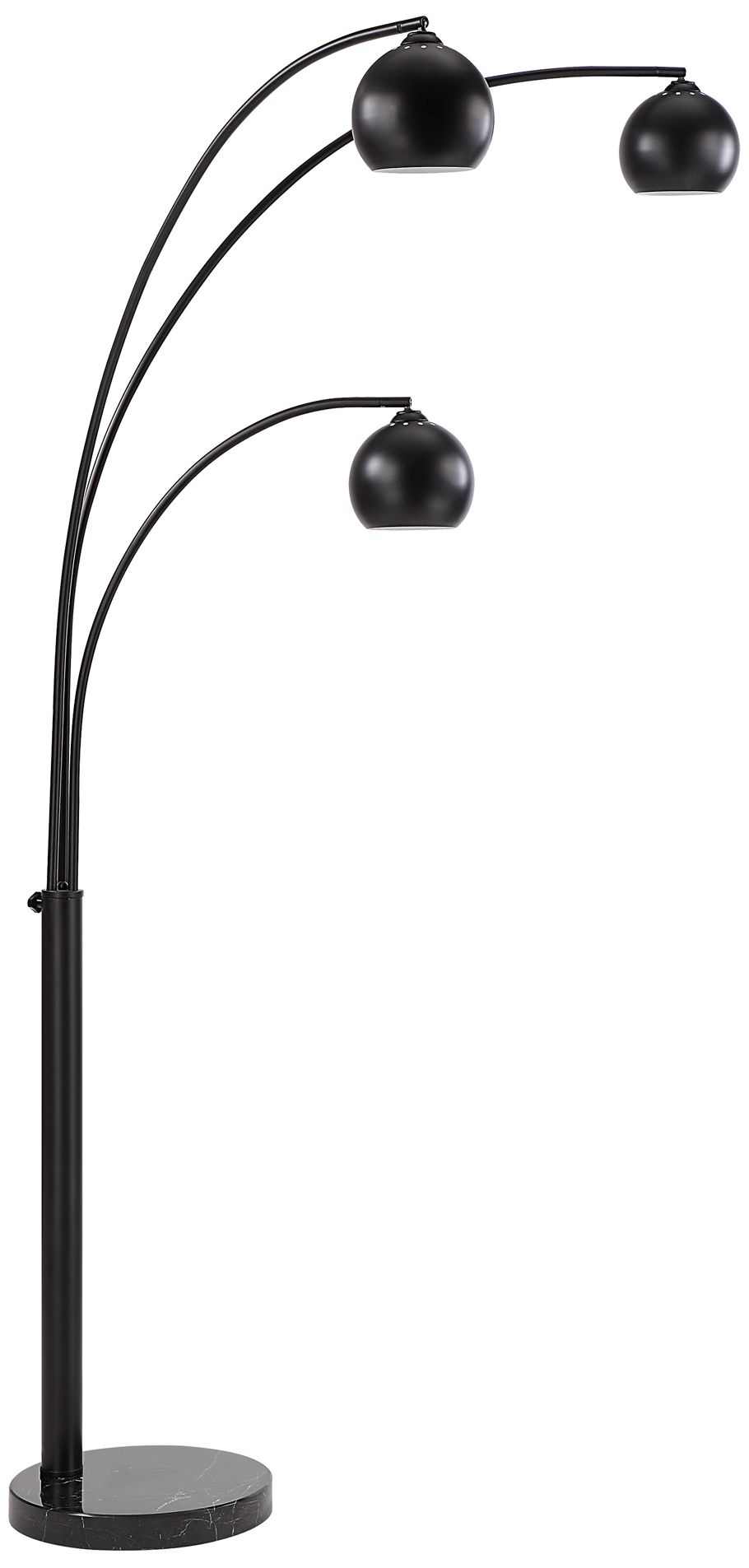 Image 3 Renwil Folia 87" High 3-Light Black Finish Modern Arc Floor Lamp more views