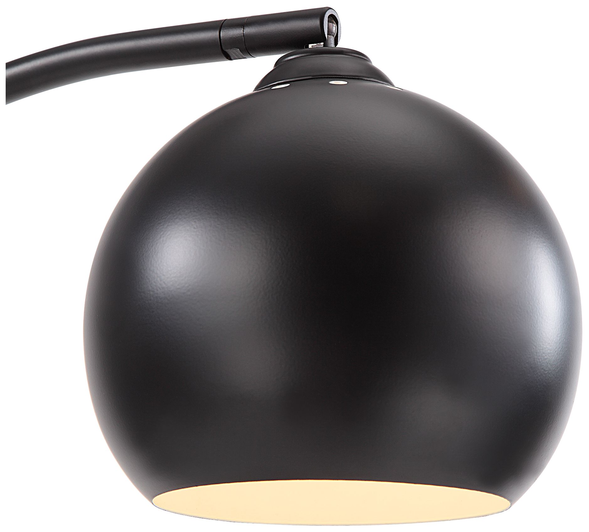 Renwil Folia 87" High 3-Light Black Finish Modern Arc Floor Lamp