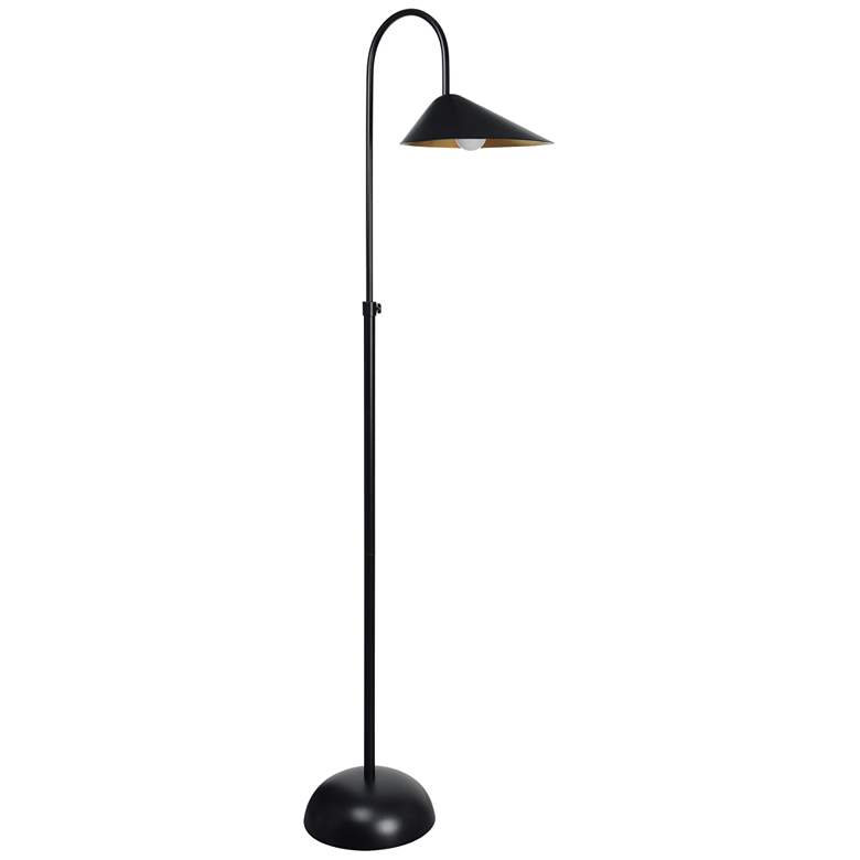 Image 2 Renwil Forte 68.5" Wide Iron Matte Black and Gold Floor Lamp