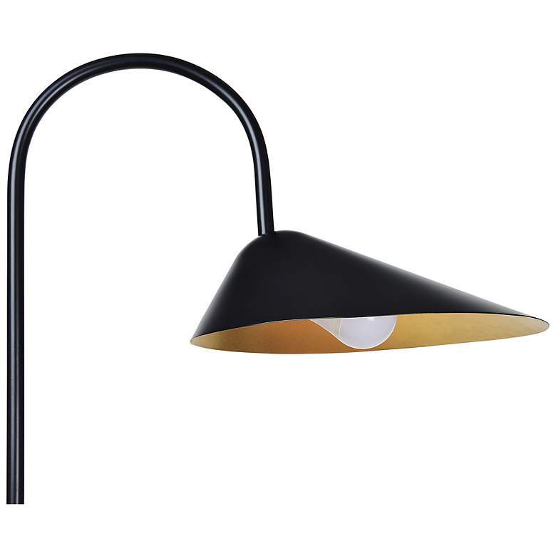 Image 3 Renwil Forte 68.5" Wide Iron Matte Black and Gold Floor Lamp more views