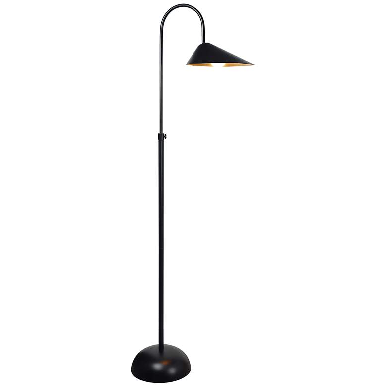 Image 5 Renwil Forte 68.5" Wide Iron Matte Black and Gold Floor Lamp more views