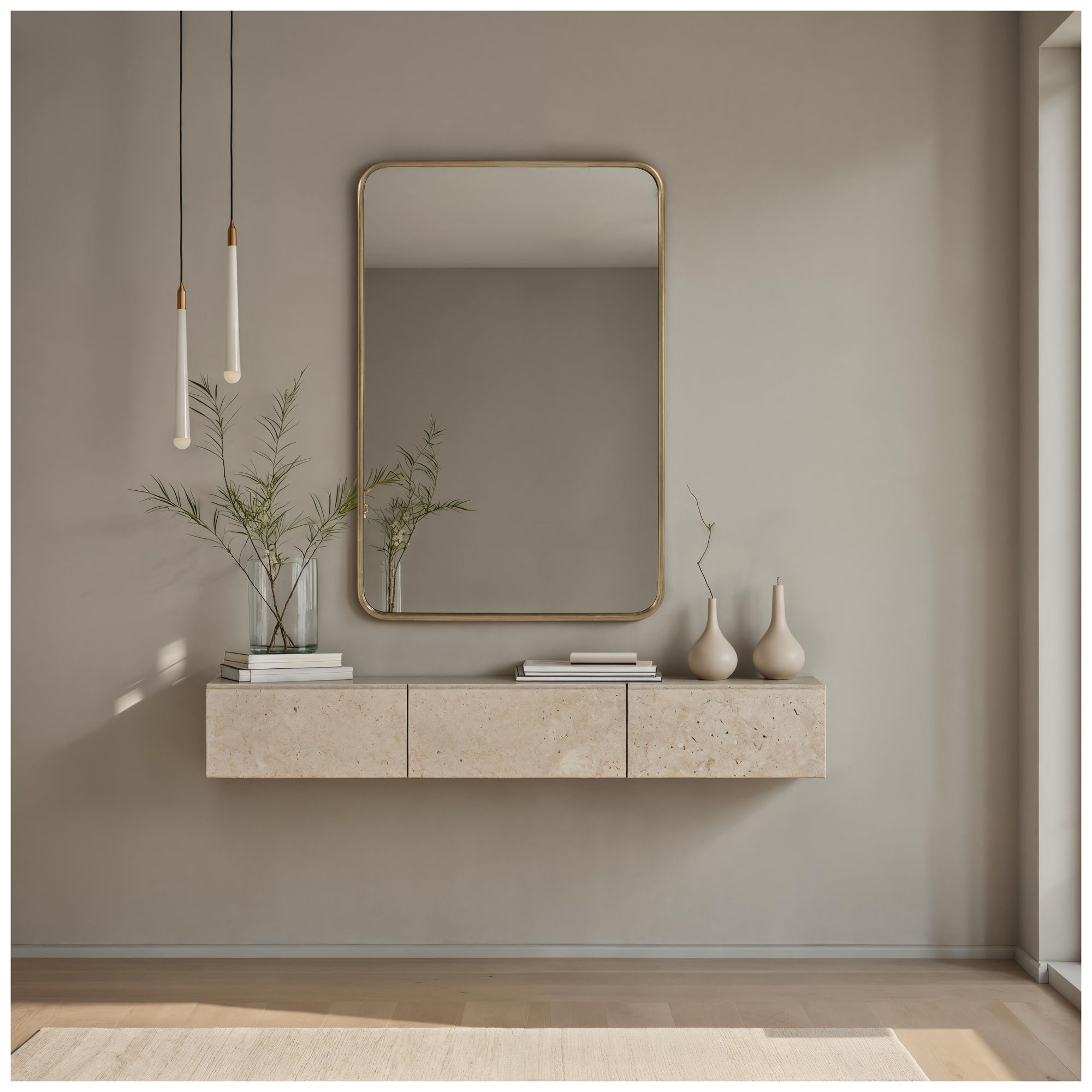 Image 2 Renwil Franca 36" H x 24" W Wall Mirror, Yellow more views