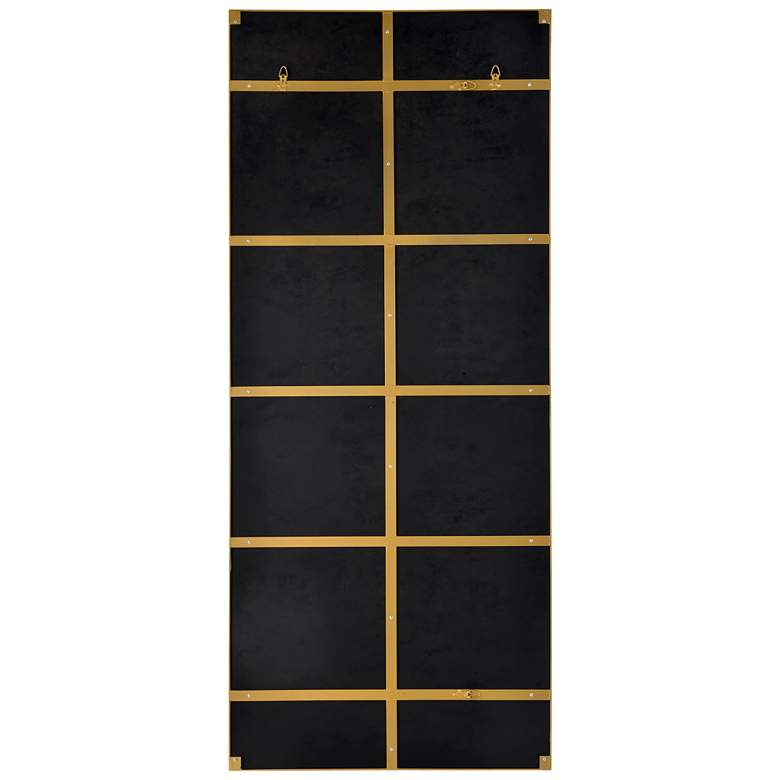 Image 7 Renwil Geranium Antique Brass 30" x 72" Rectangular Floor Mirror more views