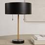 1_Renwil Gillian 17" High Iron Gold and and Black Marble Table Lamp
