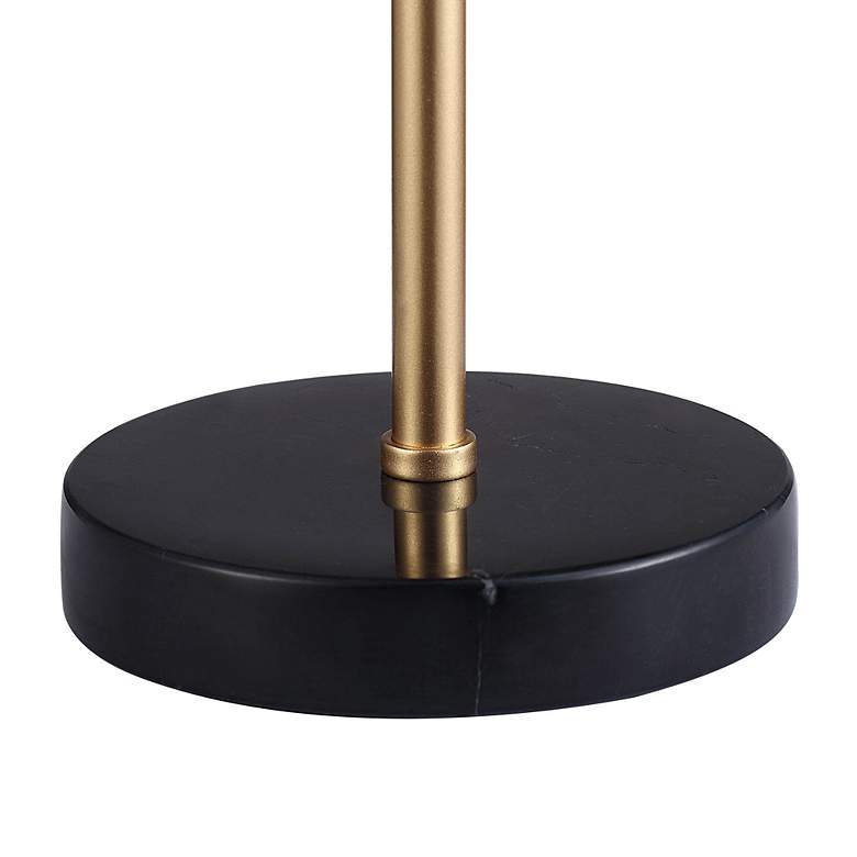 Image 5 Renwil Gillian 17" High Iron Gold and and Black Marble Table Lamp more views