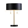 7_Renwil Gillian 17" High Iron Gold and and Black Marble Table Lamp more views