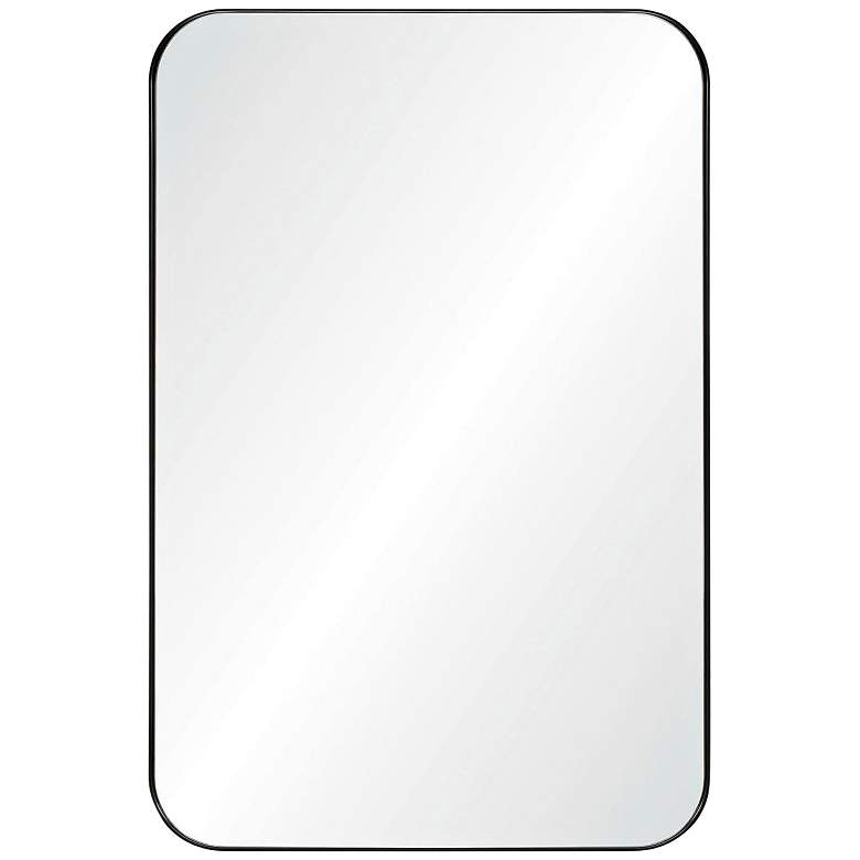 Image 2 Renwil Glencoe Iron Matte Black Wall Mirror 24 x 36 x 1