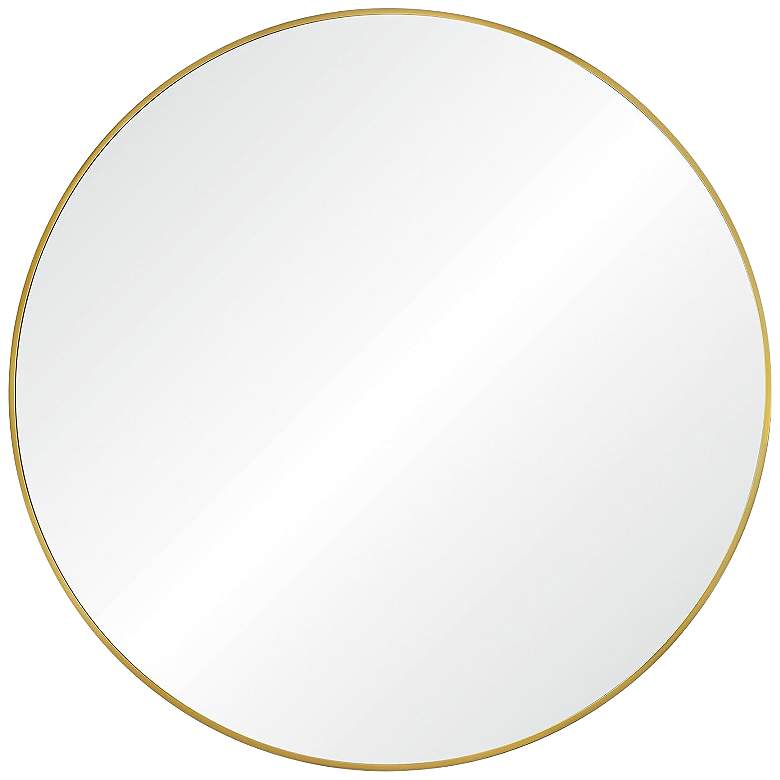 Image 2 Renwil Grady Iron Satin Brass Wall Mirror Dia-40 x 0.5
