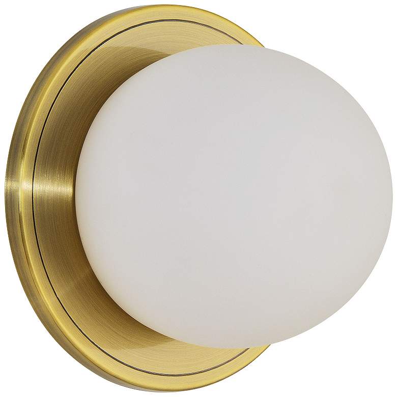 Image 1 Renwil Hugo Plated Antique Brushed Brass Wall Sconce Dia-6.5x4.25"H