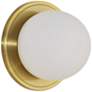 Renwil Hugo Plated Antique Brushed Brass Wall Sconce Dia-6.5x4.25"H
