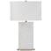 Renwil Irisa 26 3/4" High Modern Natural Honed White Marble Table Lamp