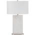 Renwil Irisa 26 3/4" High Modern Natural Honed White Marble Table Lamp