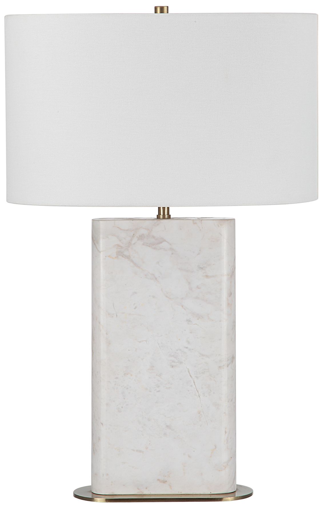 Image 3 Renwil Irisa 26 3/4" High Modern Natural Honed White Marble Table Lamp more views