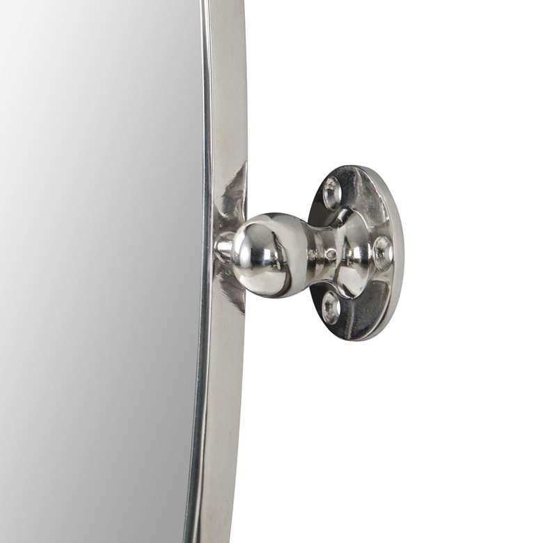 Image 5 Renwil Jacinda Polished Nickel 24" x 30" Oval Wall Mirror more views