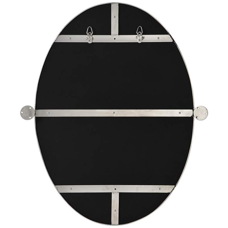 Image 6 Renwil Jacinda Polished Nickel 24" x 30" Oval Wall Mirror more views