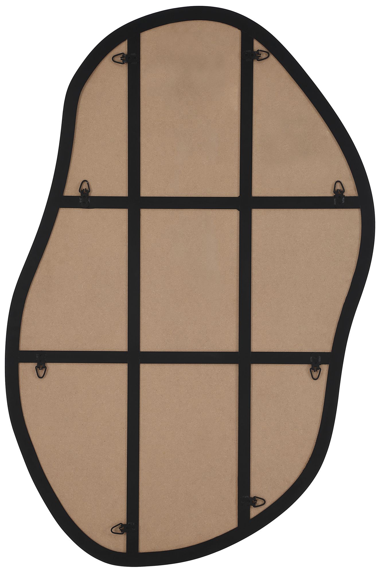Image 6 Renwil Jane 45.25" Tall Irregular Wall Mirror, Black more views