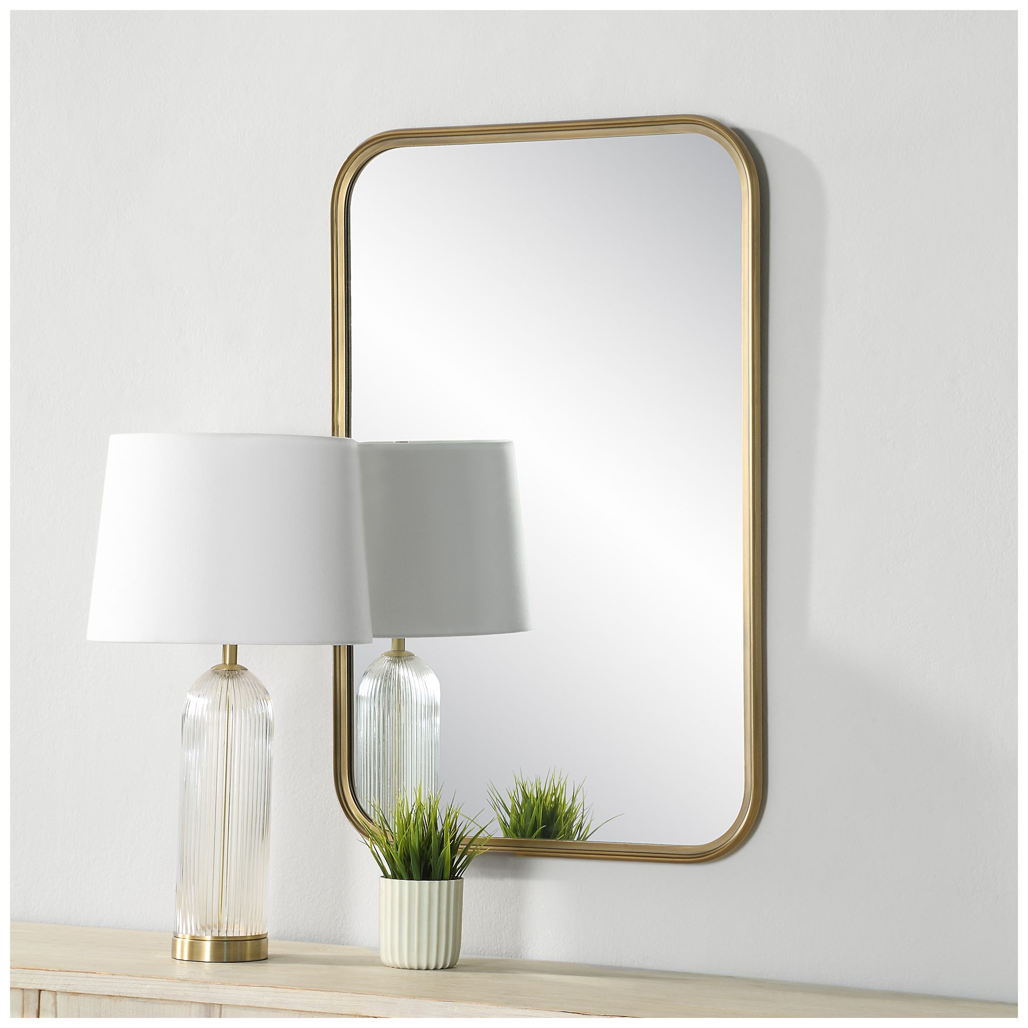 Image 2 Renwil Jyn 36" Tall Rectangle Wall Mirror, Yellow more views