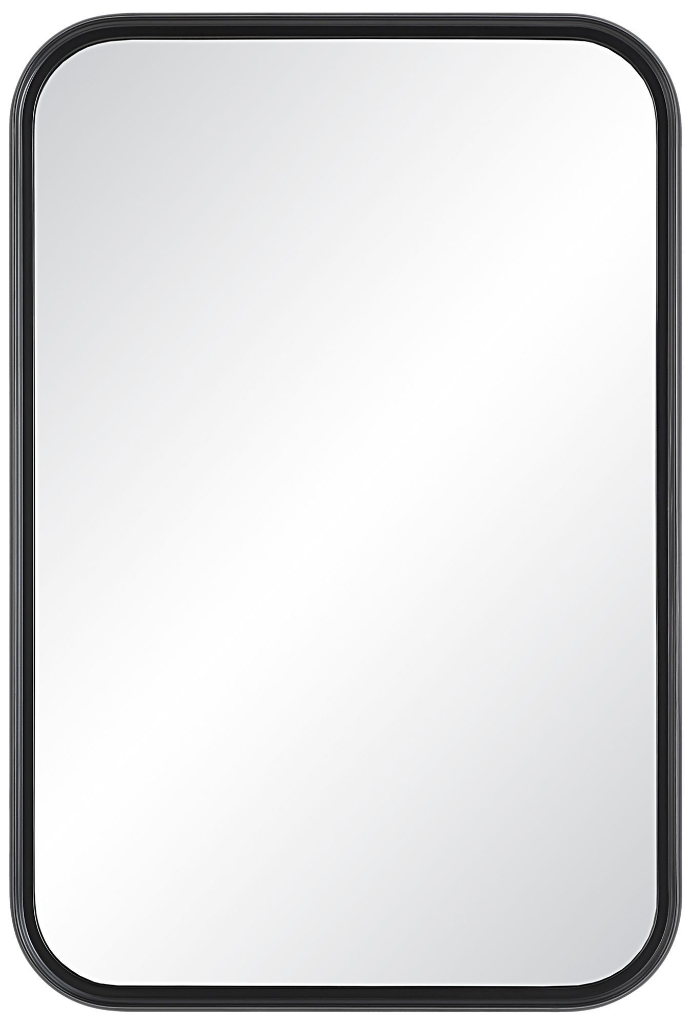 Image 2 Renwil Kaja 36" Tall Rectangle Wall Mirror, Black