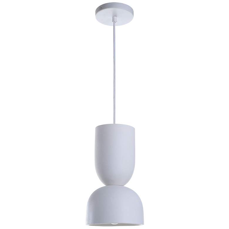Image 1 Renwil Kala Cement White Textured Ceiling Fixture Dia-7 x 12"