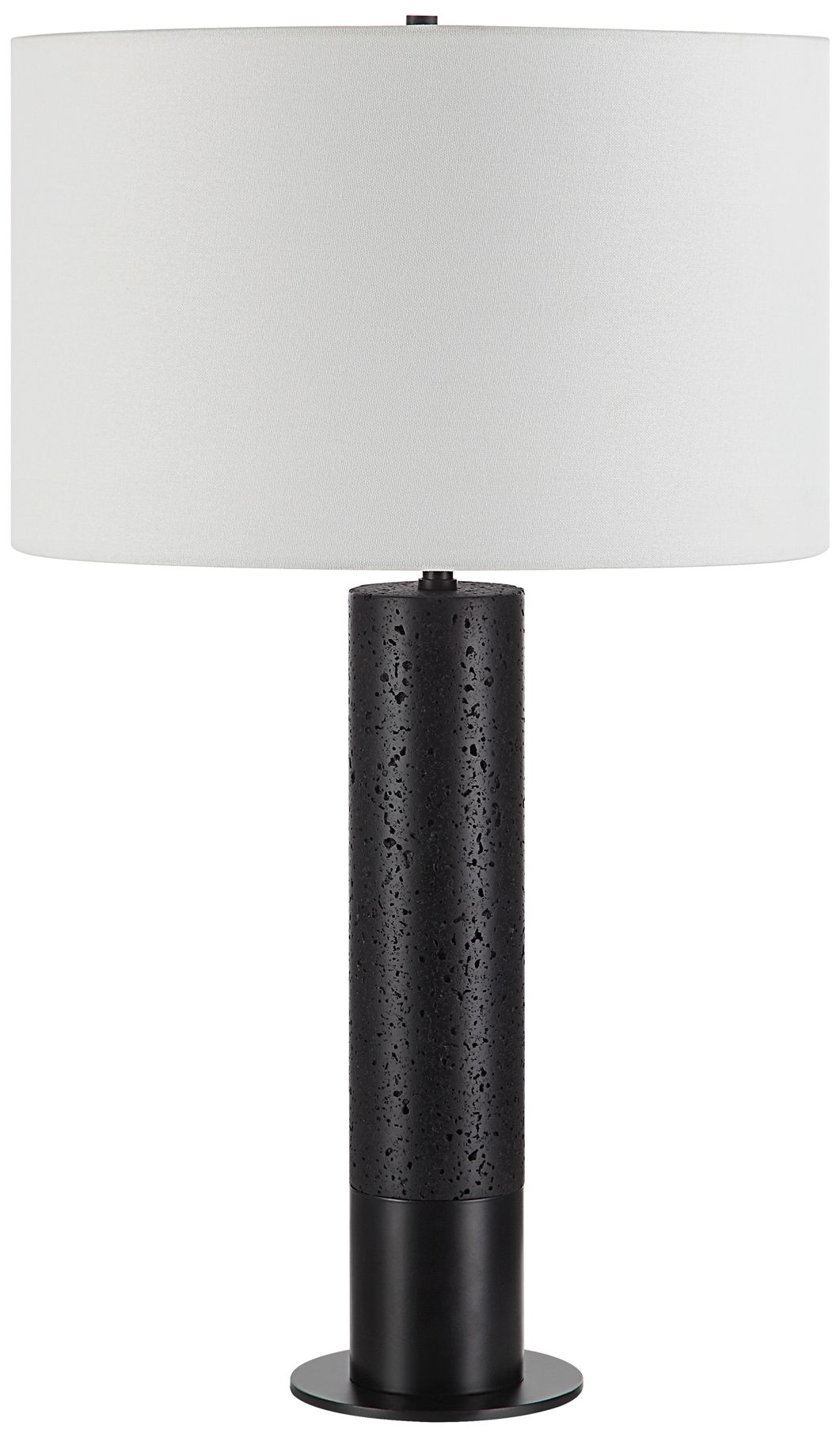 Image 2 Renwil Kampen 27 3/4" High Matte Black Travertine Marble Table Lamp more views