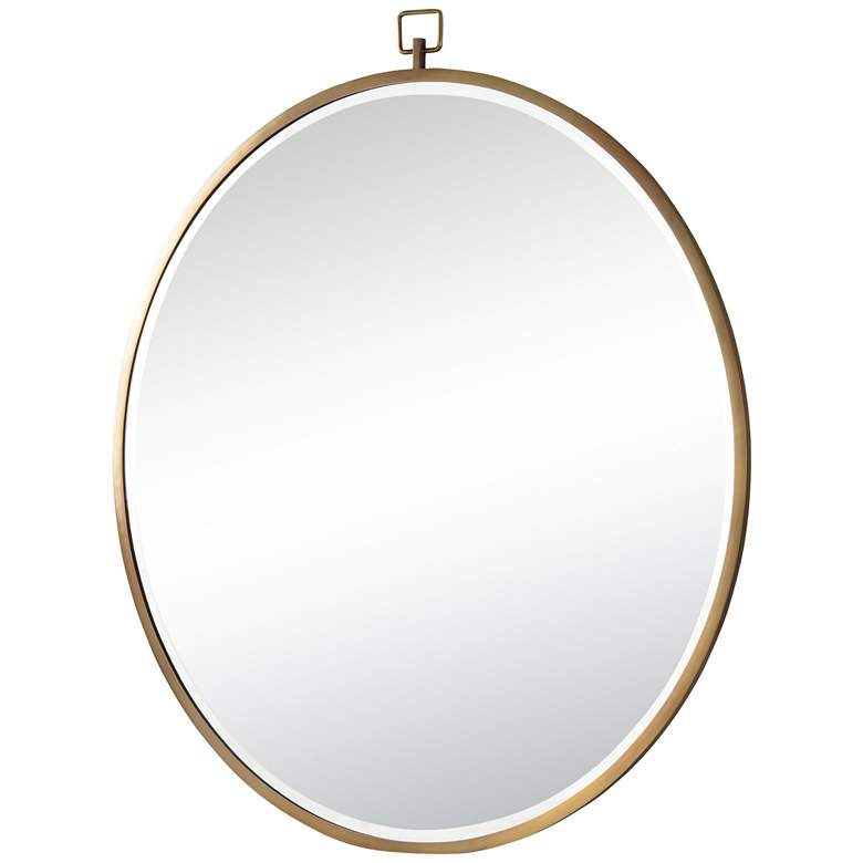 Image 3 Renwil Kassia Bronze Iron 36" Round Wall Mirror more views