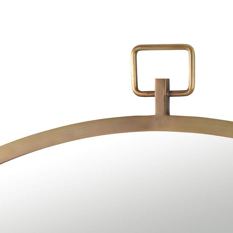 Image 4 Renwil Kassia Bronze Iron 36" Round Wall Mirror more views