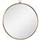 Renwil Kassia Bronze Iron 36" x 38 1/2" Round Wall Mirror