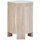 Renwil Kernel 24" Wide Whitewash Acacia Wood Side Table
