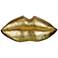 Renwil Kiss Kiss 49" Wide Gold Contemporary Wall Art