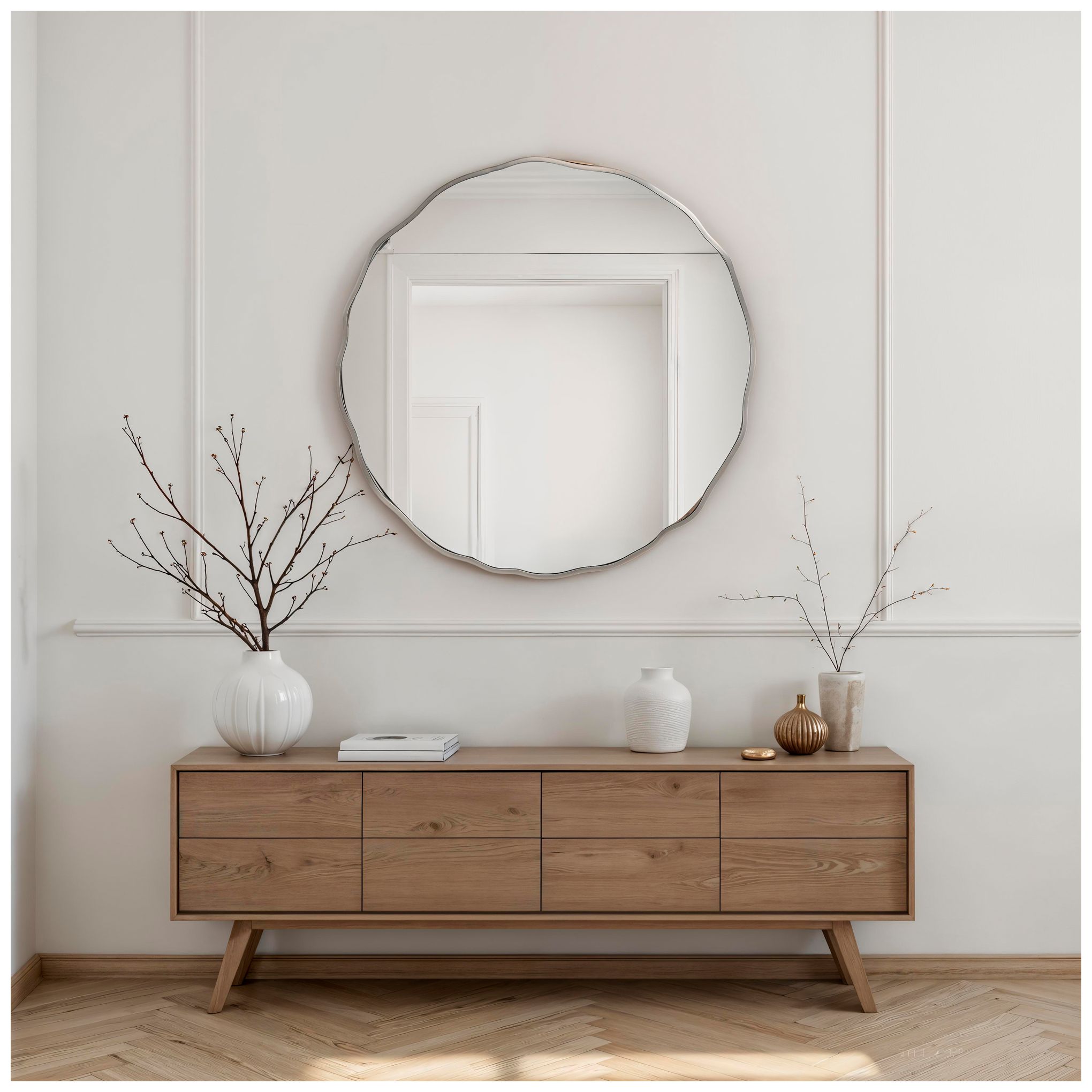 Image 3 Renwil Knox 40" H x 40" W Wall Mirror, Silver more views
