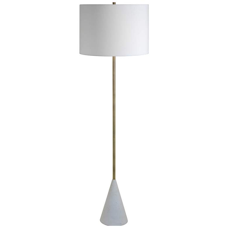 Image 1 Renwil Lacuna 59 1/4" High Brass and Terrazzo Modern Floor Lamp