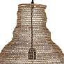 3_Renwil Lighting Gere 16" Wide Modern Gold Mesh Metal Pendant Light more views