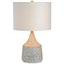 2_Renwil Longmore 22" Modern Speckled Beige Cement Accent Table Lamp