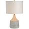 Renwil Longmore 22" Modern Speckled Beige Cement Accent Table Lamp
