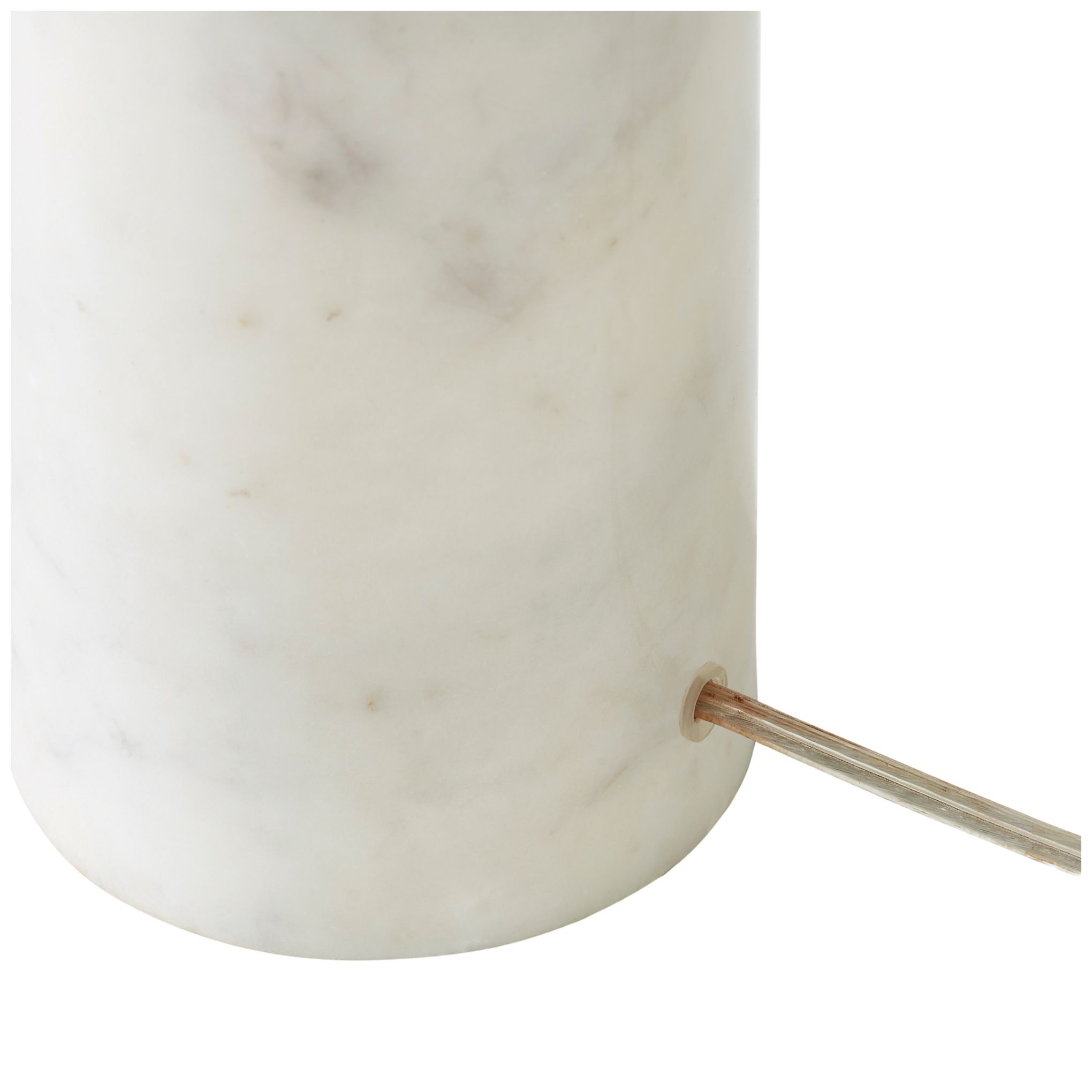 Renwil Lozica Marble Natural White Brushed Brass Floor Lamp