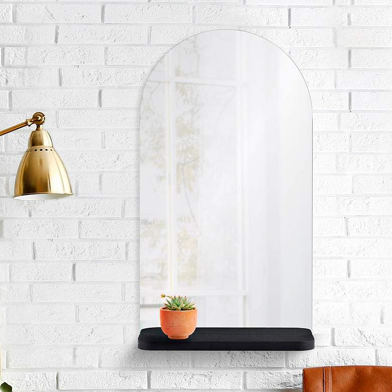 Image 1 Renwil Lucila All Glass Wall Mirror 20 x 36 x 5