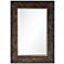 Renwil Maila Dark Brown Wood 30" x 42" Rectangular Wall Mirror