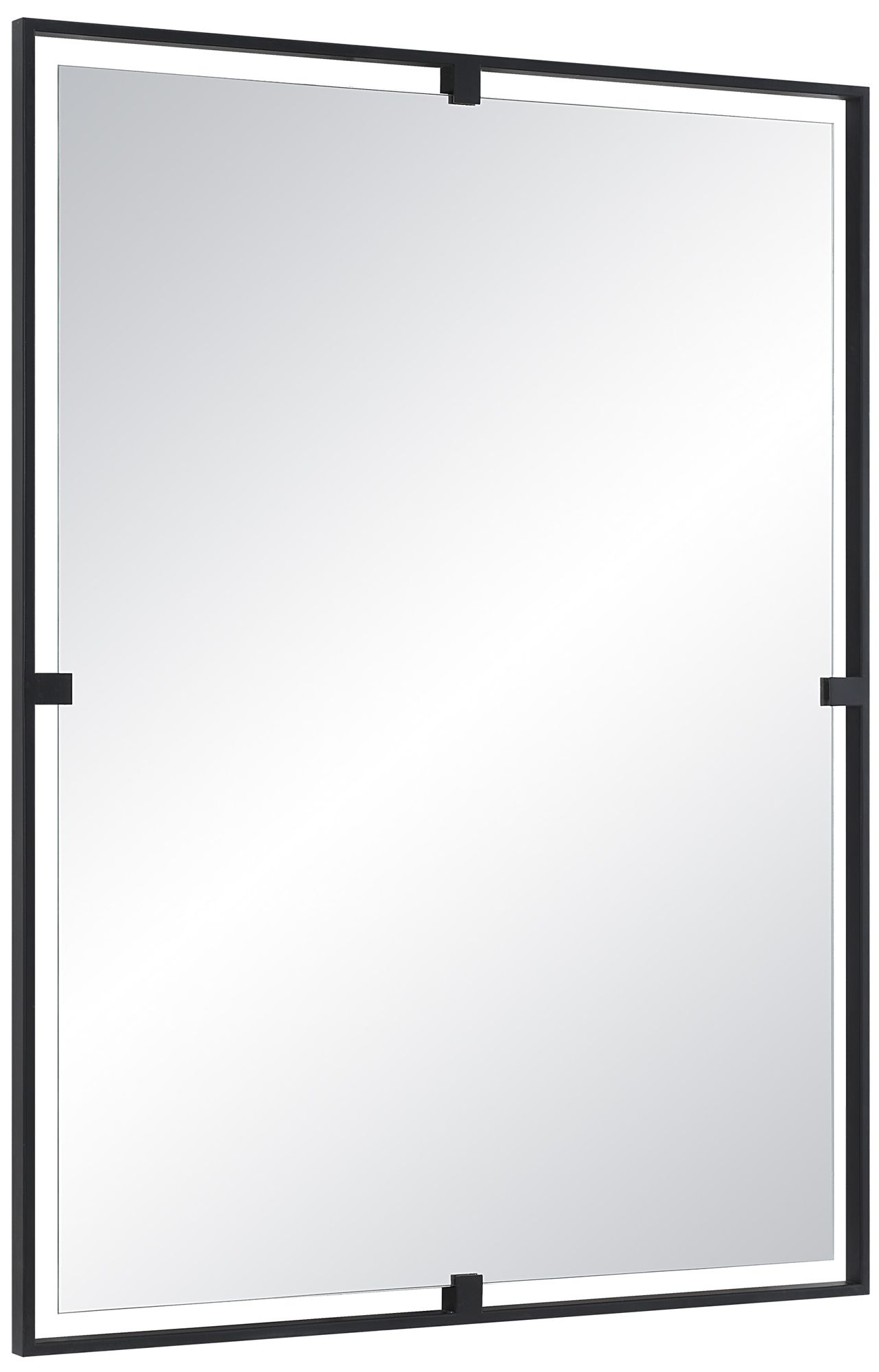 Image 5 Renwil Marco 40" Tall Rectangle Wall Mirror, Black more views