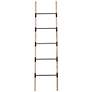 1_Renwil Marieta 18" Wide Natural Wood Decorative Blanket Ladder