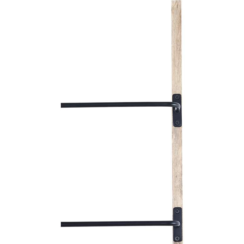 Image 2 Renwil Marieta 18" Wide Natural Wood Decorative Blanket Ladder more views